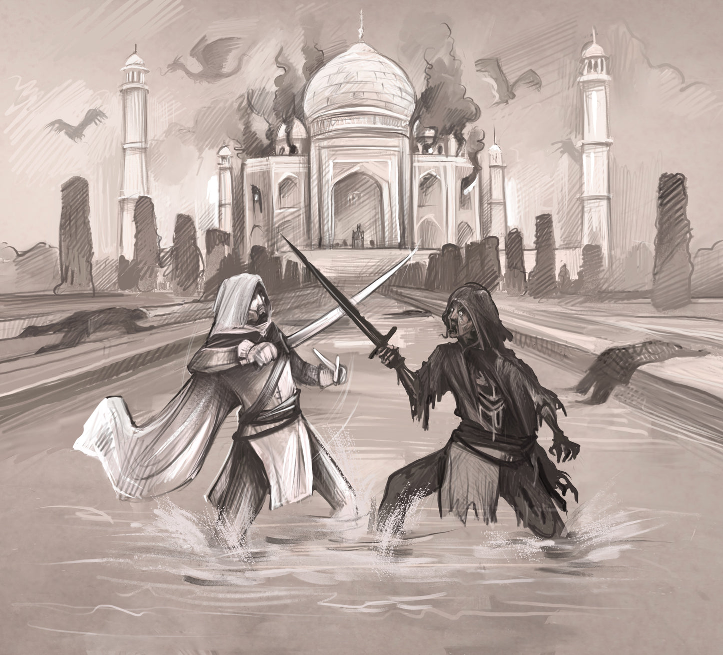 The Battle of Taj (Canvas)
